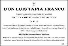 Luis Tapia Franco
